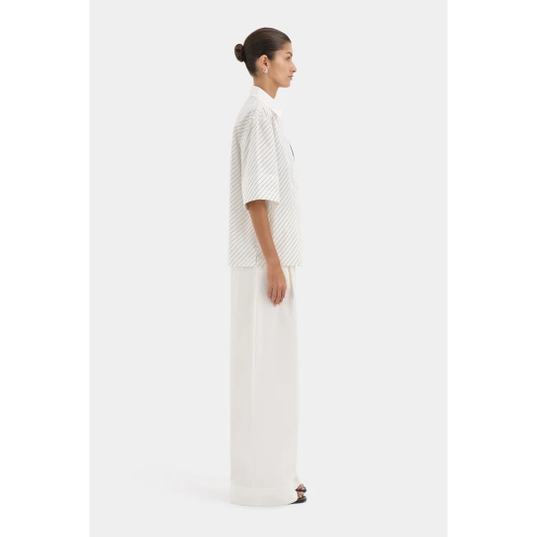 SIR the Label Emile Short Sleeve Shirt in SIR Stripe | Shirts | Luxury Shoes 