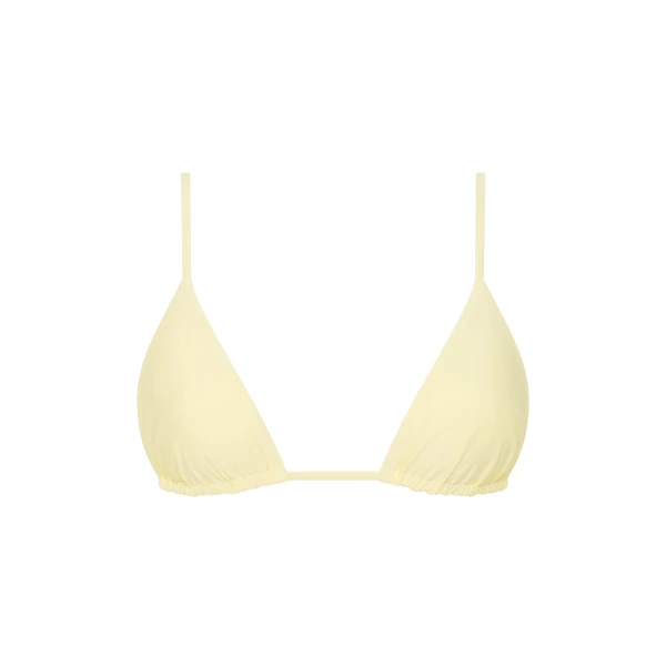 SIR the Label Emiliano String Triangle Top in Limone | Bikini | Luxury Shoes 
