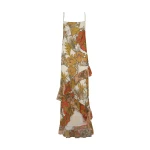 SIR the Label Estella Ruffle Maxi Dress in Aliera Floral Ivory | Maxi Dresses | Luxury Shoes 
