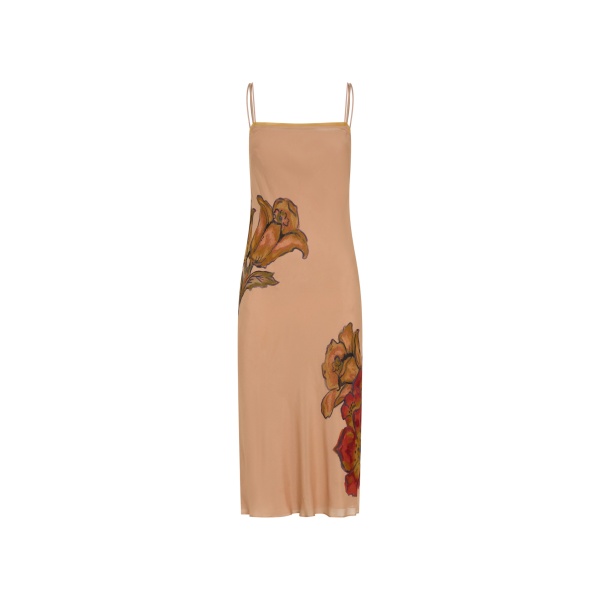 SIR the Label Estella Slip Midi Dress in Aliera Floral Blush | Midi Dresses | Luxury Shoes 