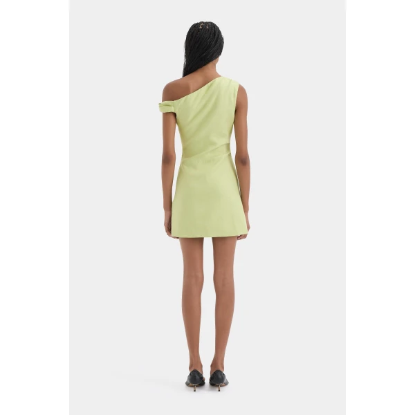 SIR the Label Favi Twist Mini Dress in Light Sage | Mini Dresses | Luxury Shoes 