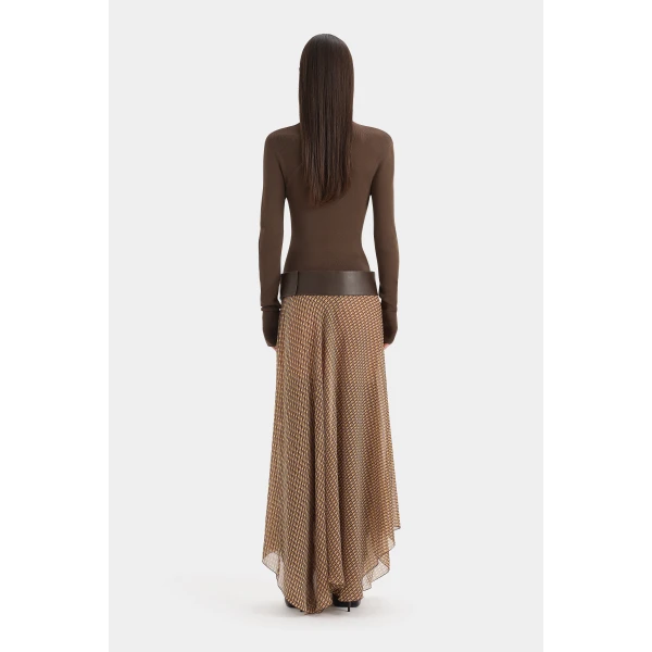 SIR the Label Fino Long Sleeve Top in Mocha | Long Sleeve | Luxury Shoes 