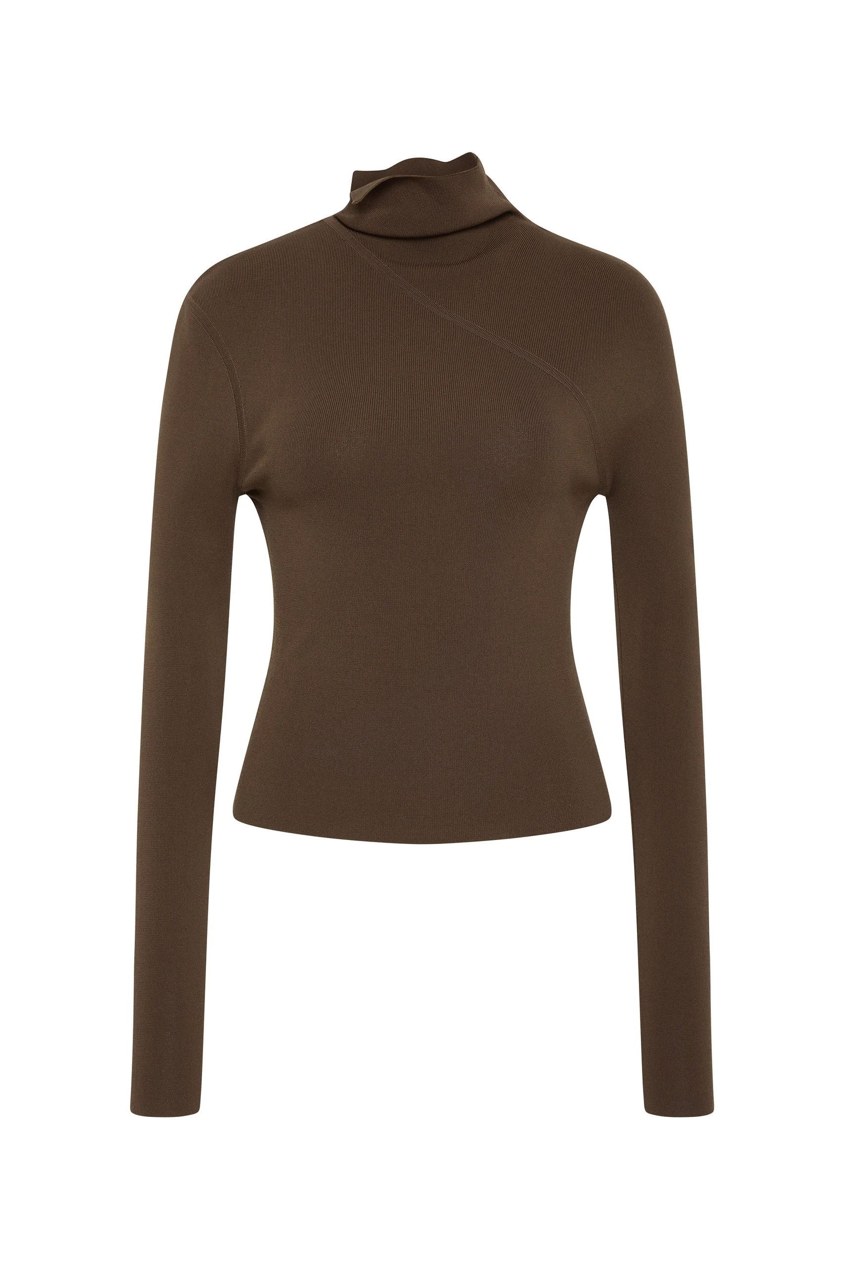 SIR the Label Fino Long Sleeve Top in Mocha SIR the Label Fino Long Sleeve Top in Mocha | Long Sleeve | Luxury Shoes