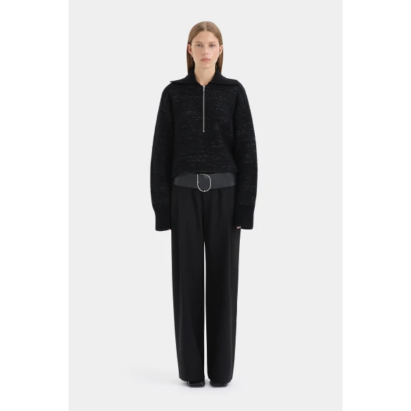 SIR the Label Fjord Sweater in Black | Sweaters | Luxury Shoes 