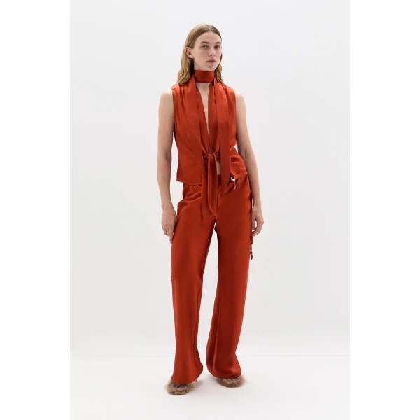 SIR the Label Gabriete Pant in Burnt Orange | Pants | Luxury Shoes 