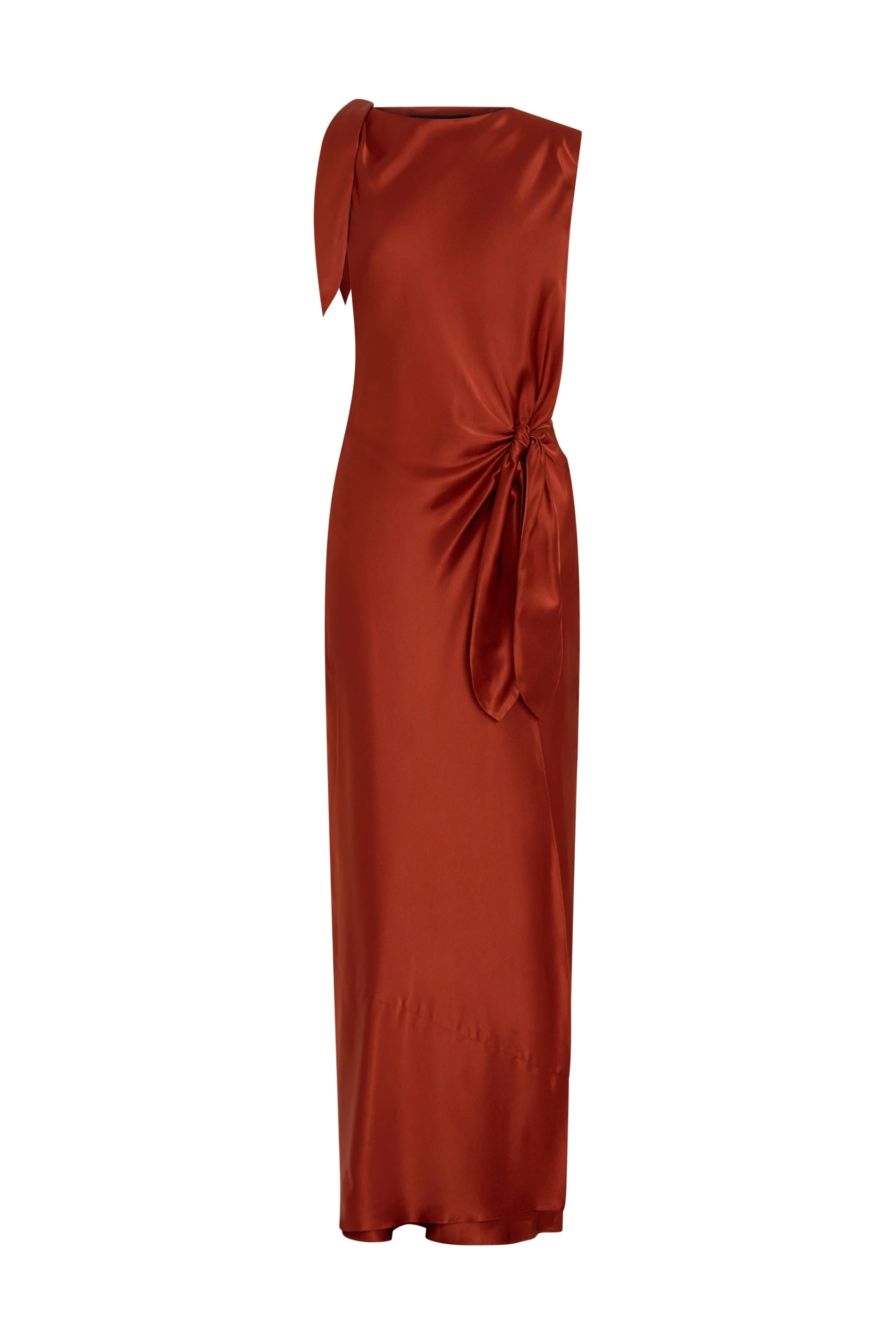 SIR the Label Gabriete Tie Shoulder Dress in Burnt Orange SIR the Label Gabriete Tie Shoulder Dress in Burnt Orange | Maxi Dresses | Luxury Shoes