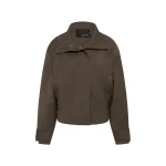 SIR the Label Henrik Bomber Jacket in Chocolate Marle | Jackets | Luxury Shoes 