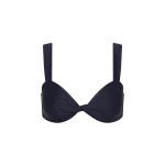 SIR the Label Hilde Twist Top in Dark Navy | Bikini | Luxury Shoes 
