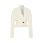 SIR the Label Ida Twist Sweater in Ivory | Sweaters | Luxury Shoes 
