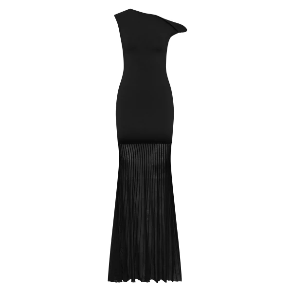 Indigo Twist Dress in Black