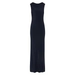 SIR the Label Isla Cowl Back Gown in Navy | Evening Gowns | Luxury Shoes 
