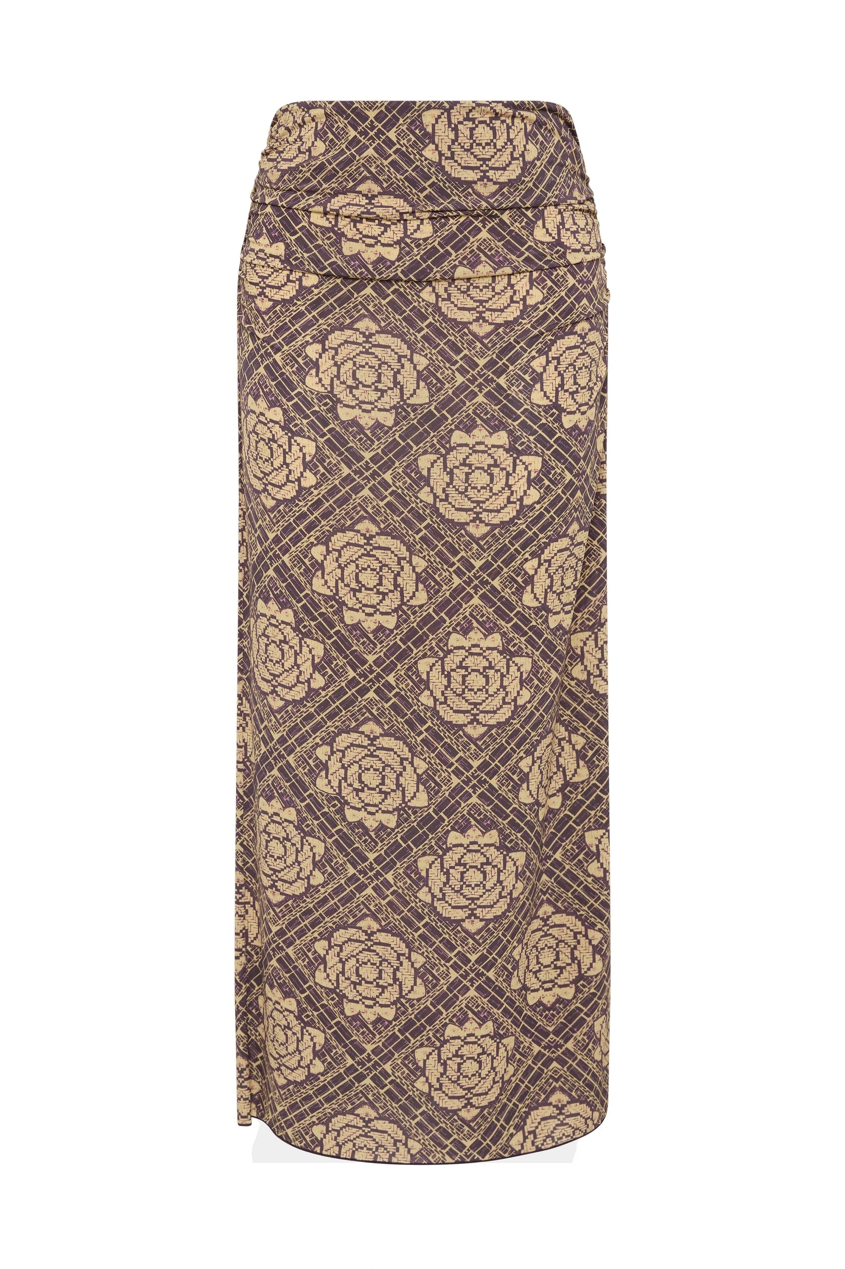 SIR the Label Isola Midi Skirt in Rose Parquet Plum SIR the Label Isola Midi Skirt in Rose Parquet Plum | Midi Skirts | Luxury Shoes