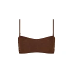 SIR the Label Jacques Mesh Bandeau in Chocolate | Cropped Top | Luxury Shoes 