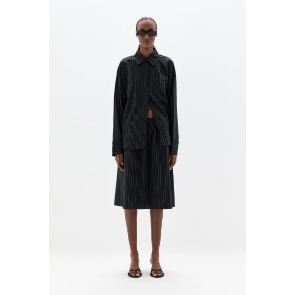 SIR the Label June Relaxed Shirt in Pinstripe | Shirts | Luxury Shoes 