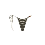SIR the Label Leilana String Brief in Garden Stripe | Bikini | Luxury Shoes 
