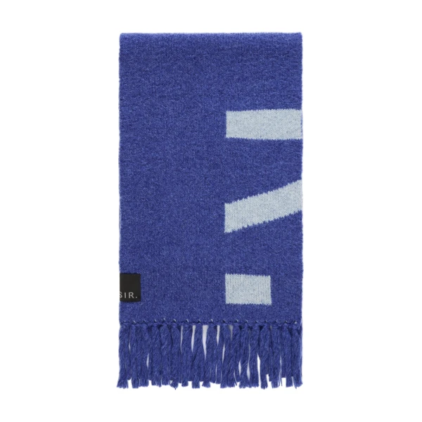 Lennox Knit Scarf in Blue Ice