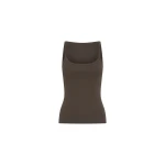 SIR the Label Liana Scoop Tank in Liquorice | Sleeveless | Luxury Shoes 