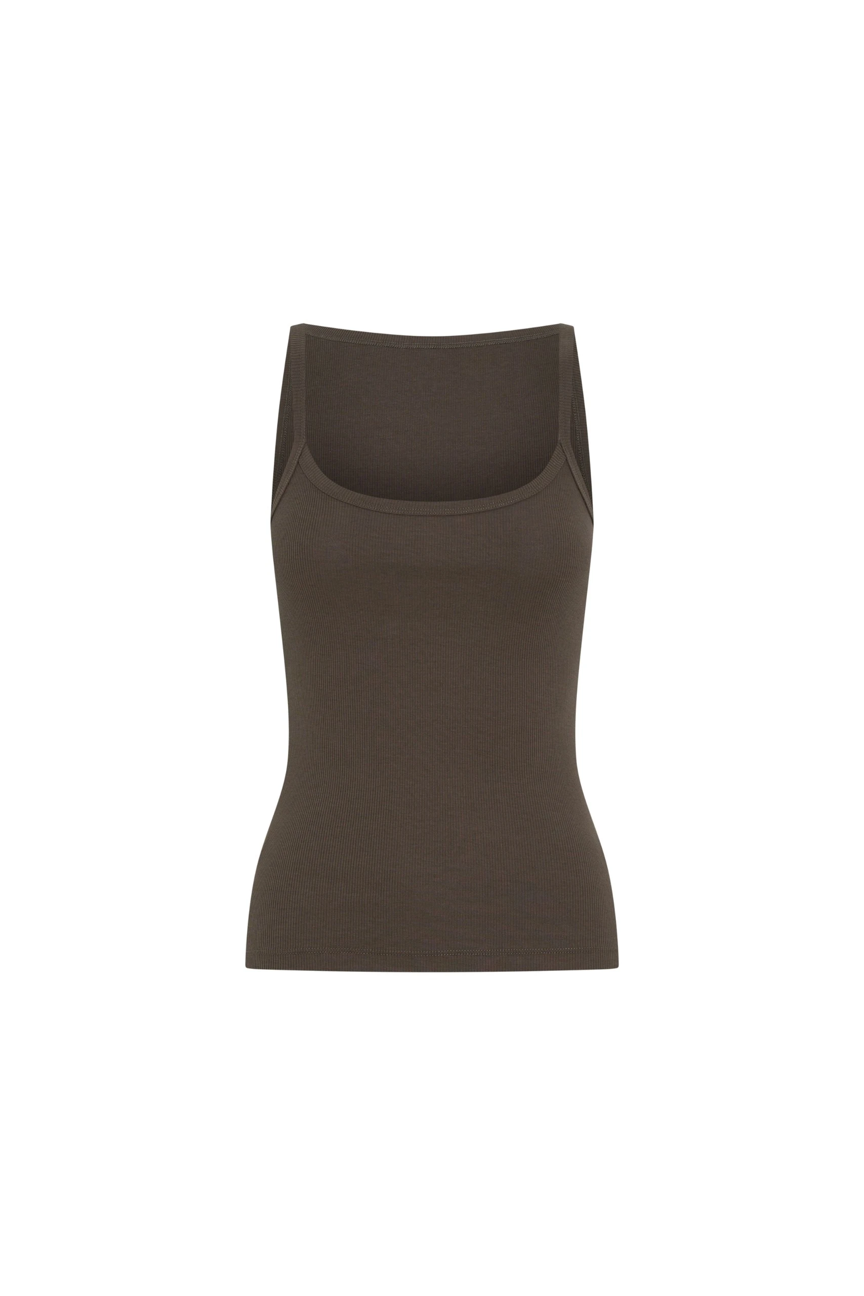 SIR the Label Liana Scoop Tank in Liquorice SIR the Label Liana Scoop Tank in Liquorice | Sleeveless | Luxury Shoes