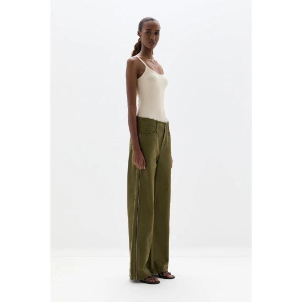 SIR the Label Liana Scoop Tank in Sand | Sleeveless | Luxury Shoes 