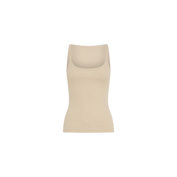 SIR the Label Liana Scoop Tank in Sand | Sleeveless | Luxury Shoes 