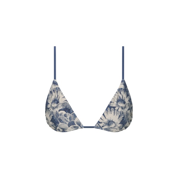 SIR the Label Lilia String Triangle Top in Daisy Meadow | Bikini | Luxury Shoes 