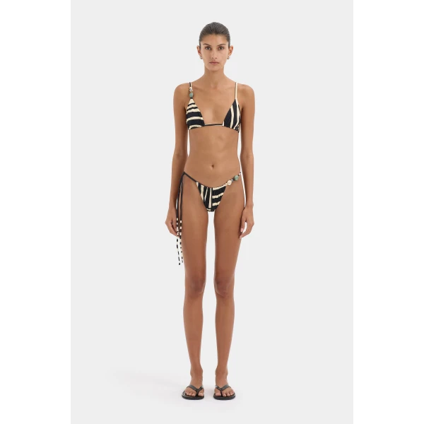 SIR the Label Linocut String Triangle Top in Ligne | Bikini | Luxury Shoes 