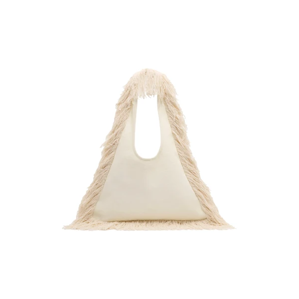Lior Fringe Bag in Ivory