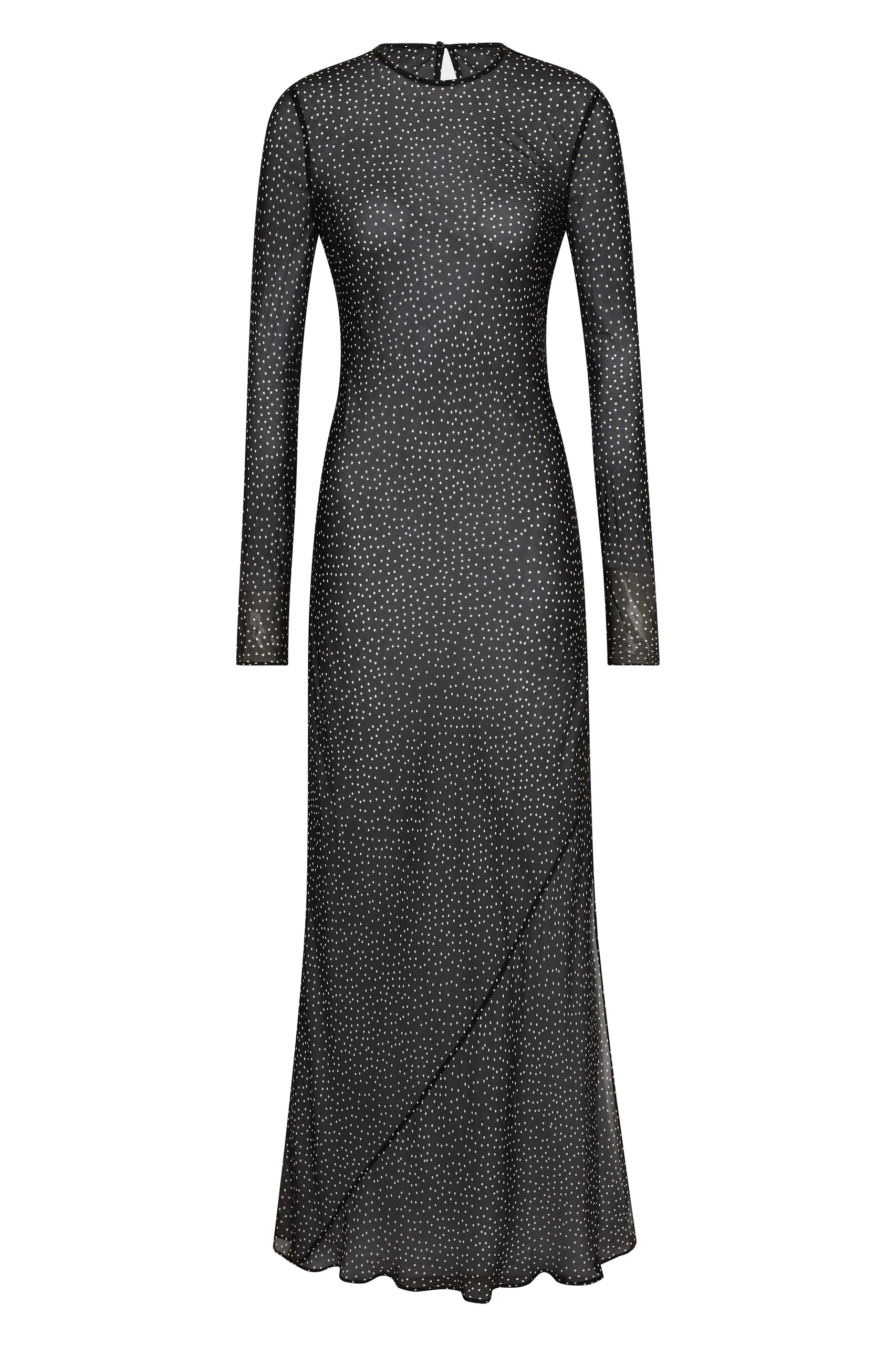 SIR the Label Lisander Long Sleeve Dress in Polka Dot Nero SIR the Label Lisander Long Sleeve Dress in Polka Dot Nero | Maxi Dresses | Luxury Shoes