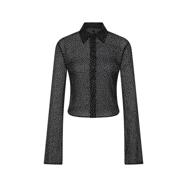 Lisander Shirt in Polka Dot Nero