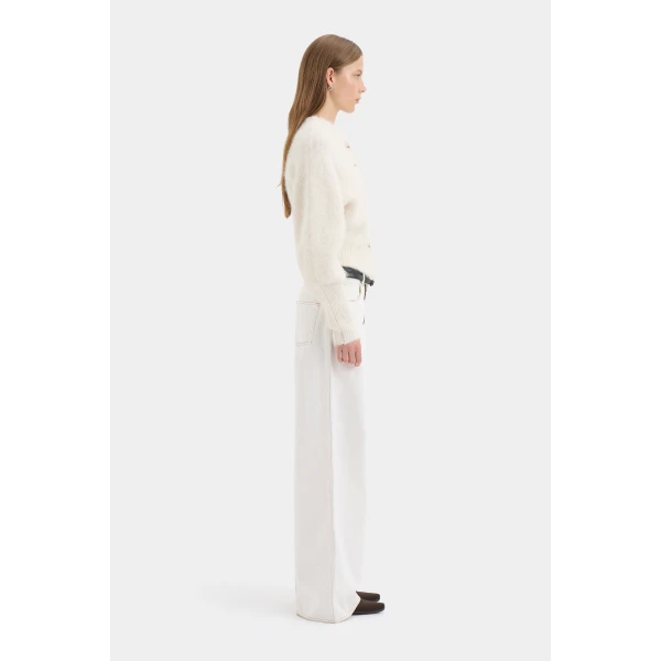 SIR the Label Lise Cardigan in Ivory | Cardigan | Luxury Shoes 