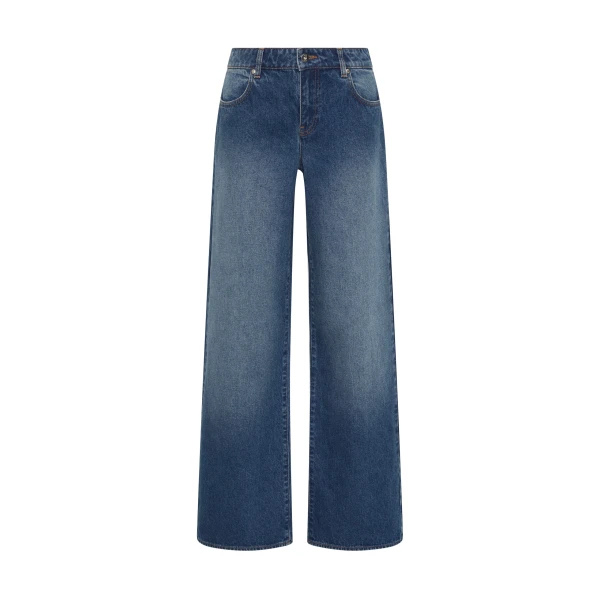 Lucia Straight Jean in Washed Indigo