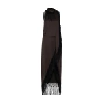 SIR the Label Lula Fringe Dress in Bitter Chocolate | Maxi Dresses | Luxury Shoes 
