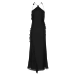 SIR the Label Lysia Halter Gown in Black | Evening Gowns | Luxury Shoes 