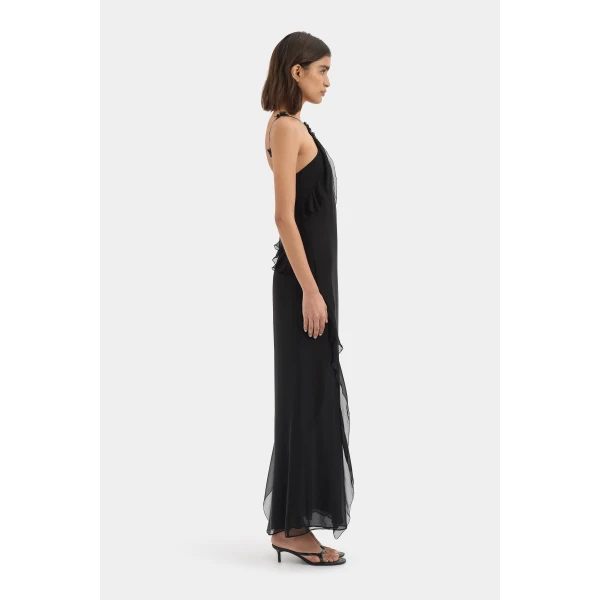 SIR the Label Lysia Halter Gown in Black | Evening Gowns | Luxury Shoes 