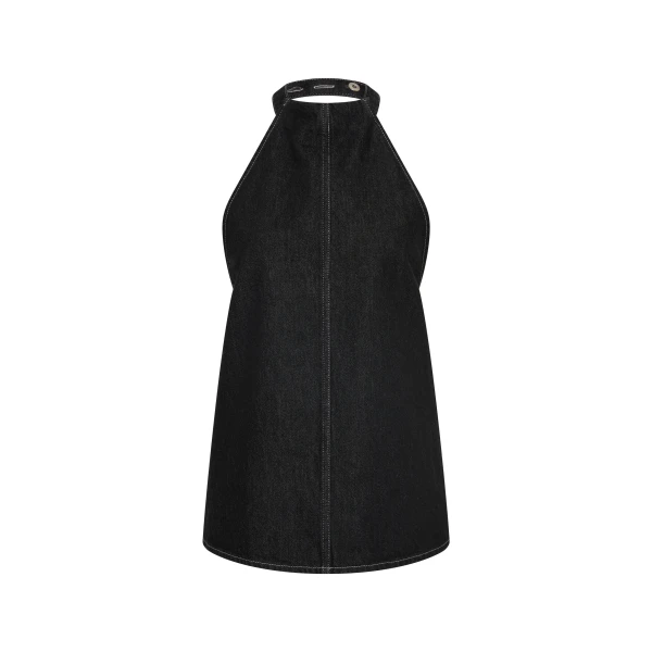 Malou Halter Top in Dark Grey
