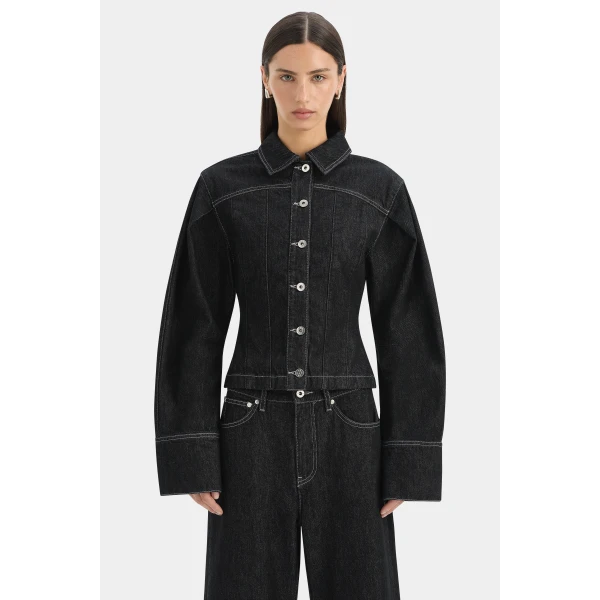 SIR the Label Malou Jacket in Dark Grey | Jackets | Luxury Shoes 