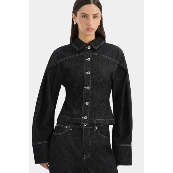 SIR the Label Malou Jacket in Dark Grey | Jackets | Luxury Shoes 