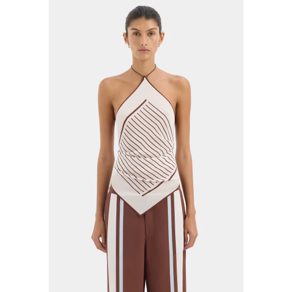 SIR the Label Marais Scarf in Metro | Sleeveless | Luxury Shoes 