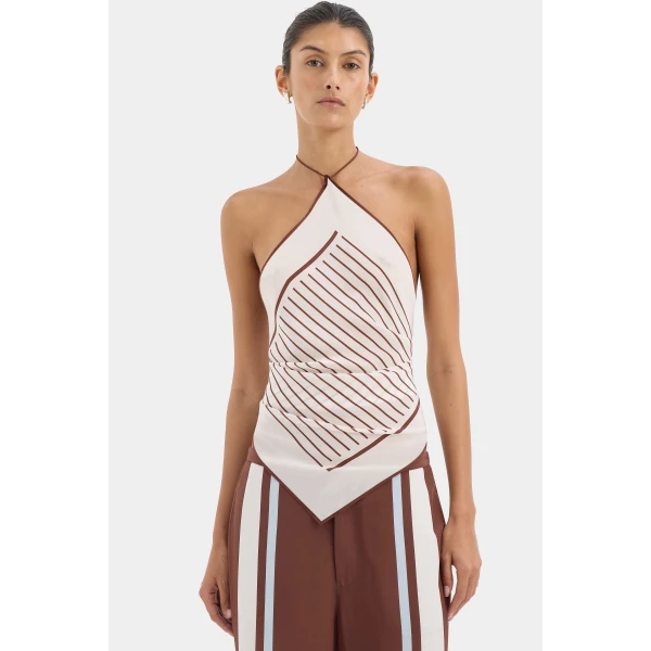 SIR the Label Marais Scarf in Metro | Sleeveless | Luxury Shoes 