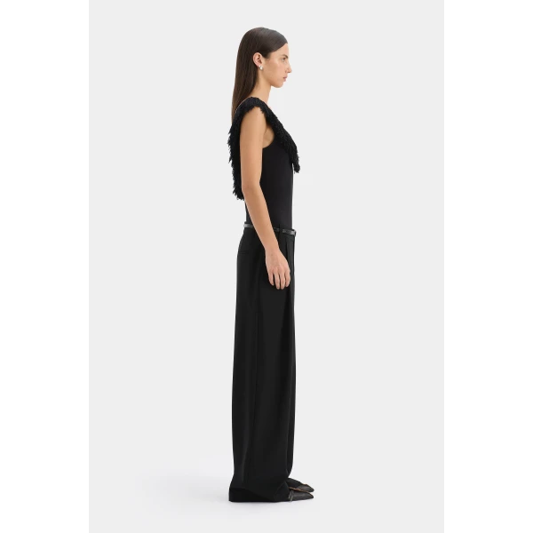 SIR the Label Marcelline Fringe Bodysuit in Black | Bodysuit | Luxury Shoes 