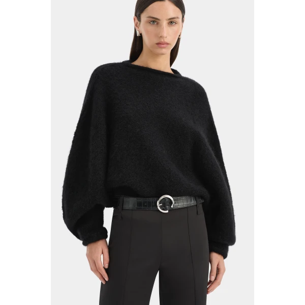 SIR the Label Marius Knit Sweater in Black | Sweaters | Luxury Shoes 