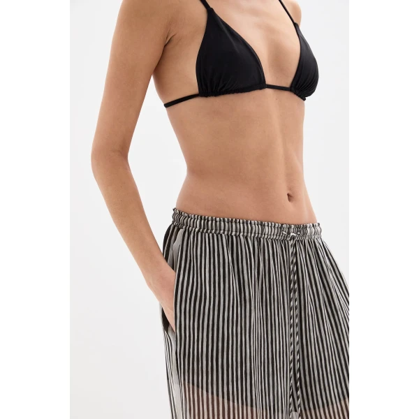 SIR the Label Marlowe Harem Pant in Monochrome Stripe | Pants | Luxury Shoes 