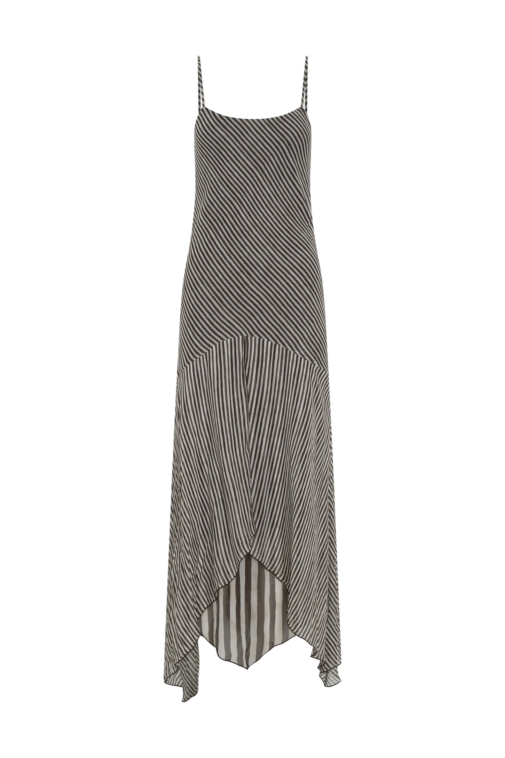 SIR the Label Marlowe Layered Midi Dress in Monochrome Stripe SIR the Label Marlowe Layered Midi Dress in Monochrome Stripe | Midi Dresses | Luxury Shoes