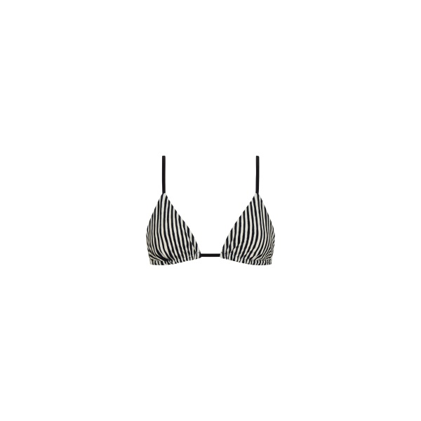SIR the Label Marlowe Reversible String Triangle Top in Monochrome Stripe | Bikini | Luxury Shoes 