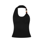 SIR the Label Matheo Beaded Tank in Black | Sleeveless | Luxury Shoes 