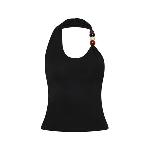 SIR the Label Matheo Beaded Tank in Black | Sleeveless | Luxury Shoes 