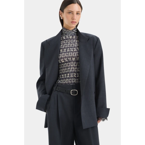SIR the Label Mathias Oversized Blazer in Slate | Blazers | Luxury Shoes 
