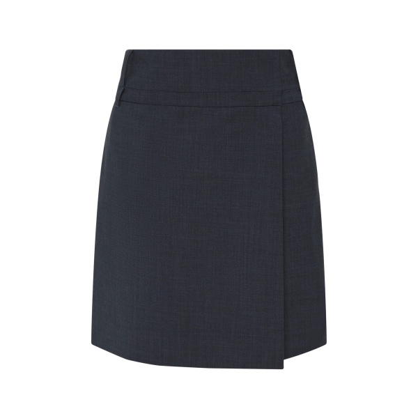 SIR the Label Mathias Tailored Midi Skirt in Slate | Midi Skirts | Luxury Shoes 