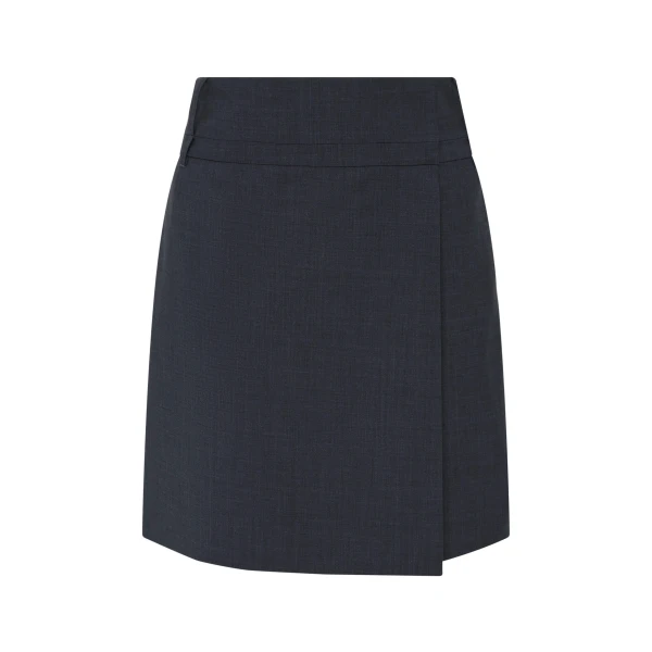 Mathias Tailored Midi Skirt in Slate