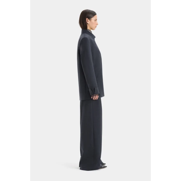 SIR the Label Mathias Wide Leg Trouser in Slate | Wide leg pants | Luxury Shoes 